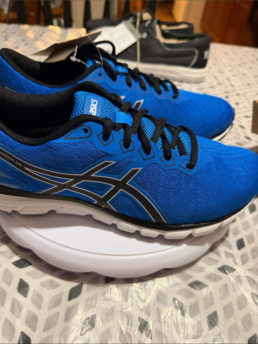 Asics Men’s Royal Blue and Black Athletic Running Shoes